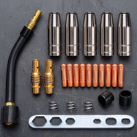 24-Piece MIG/MAG Welding Torch Consumables Kit for MB15AK
