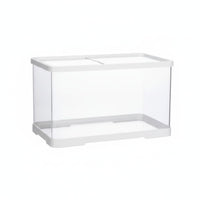 Transparent Reptile Habitat Easy Clean Clear Terrarium Acrylic Reptile Tank for Amphibian Keepers, Desktop