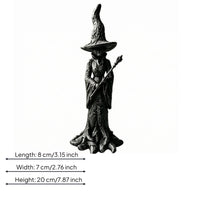 Halloween Witch Statue Resin Halloween Witch Figurine Carved Details