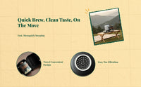 Portable Ceramic Travel Tea Set, Kung Fu Teapot, Infuser Mug