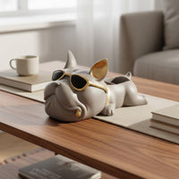 Canine Tissue Box Multifunctional Canine Statue Tray Cute Home Decor for Coffee Table
