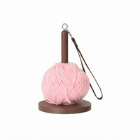 Wooden Yarn Spool Holder Polished Finish Craft Storage Long-Lasting