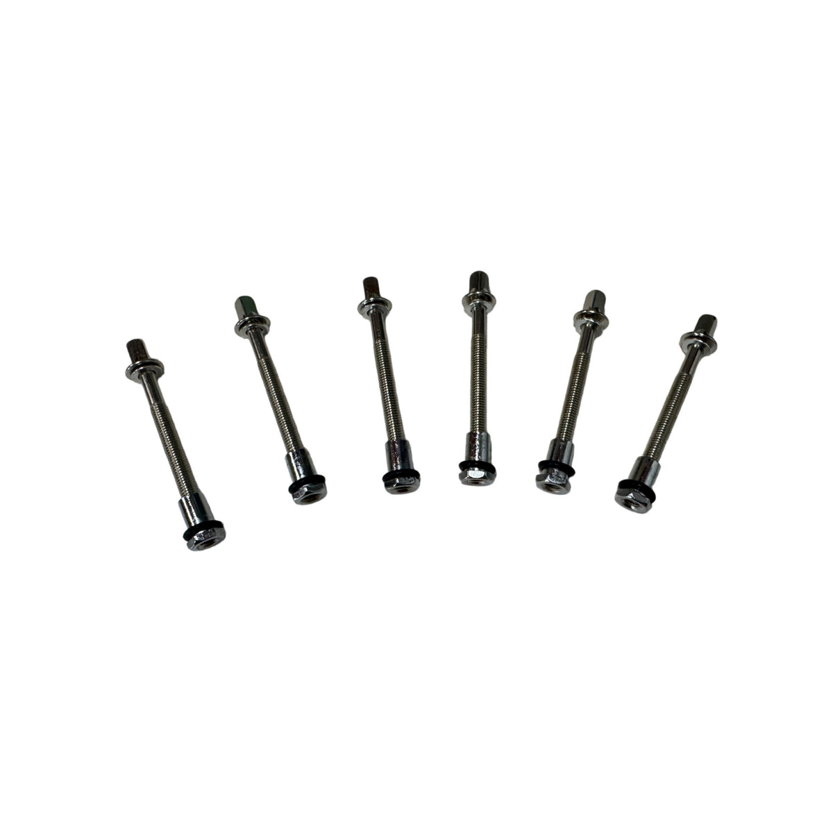 6 Pieces Drum Screw with Washer Metal Drum Screw Rod Non-Loosening Tension Rod for Drummers