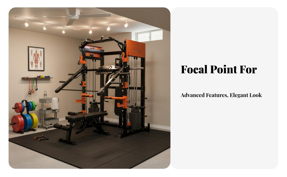 Comprehensive Guided Machine Heavy-Duty Steel Construction Comprehensive Home Gym More than 40 Exercises Guided Machine Power Cage