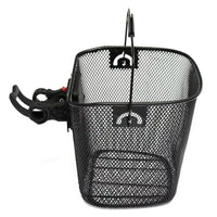 Vintage Quick-Release Front Bike Basket, Metal Mesh, Portable and Detachable