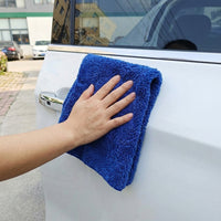 Ultrasonic Heat-Cut Microfibre Towel, 40cm x 40cm Microfiber Cloths for Car Detailing, 350 GSM Absorbency Quick-Dry Microfibre Towel