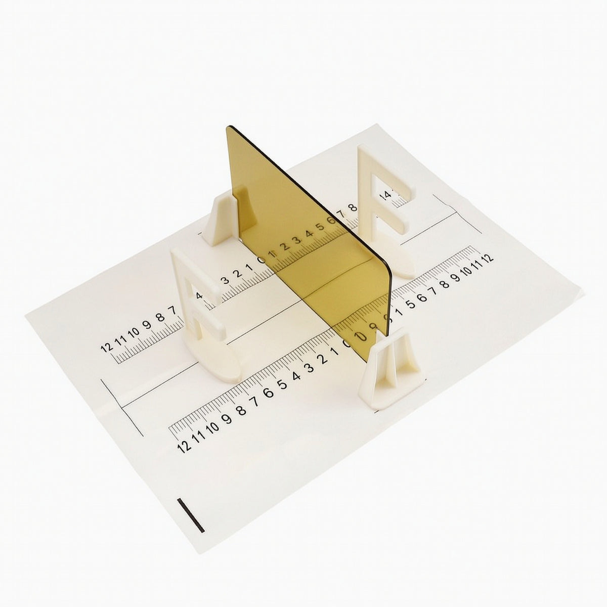 Plane Mirror Imaging Apparatus Transparent Optics Demonstrator Upright Physics Equipment for Teachers, School Experimentation Area