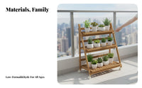 3-Tier Display Rack Mobile with Lockable Wheels 3-Tier Foldable Rolling Shelf