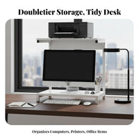 Computer Screen Riser with Storage Non-Slip Feet display Stand cord Management