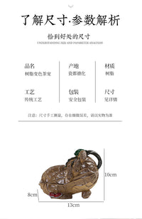 Creative Peanut Color-Changing Tea Pet Good Luck Ornament Resin Figurine