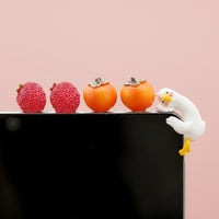 Cute Car Figurine Easy Installation Mini Fruit Car Ornament for Women