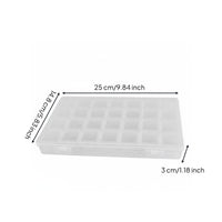 Detachable Compartments 28 Grid Organizer Box Portable 28 Grid Plastic Organizer Multi-Purpose Clear Plastic Parts Box Secure Latch for Jewelry Makers, DIY Enthusiasts, Crafters, Crafting