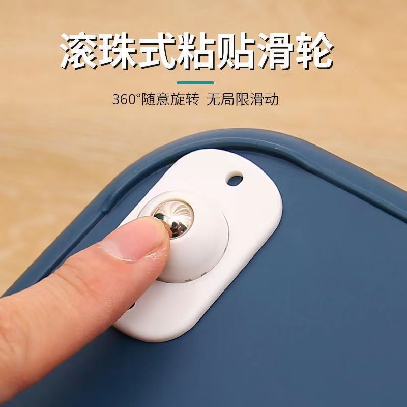 Adhesive Swivel Caster Wheels for Furniture, Plastic, No-Drill, Modern Style