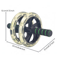 Fitness Wheel Black Frame Abdominal Portable Fitness Equipment for Home Gym