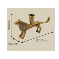 Brass Candle Holder Ornamental Taper Candle Holder Polished for Home Decor