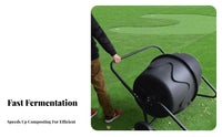 Tumbling Compost Bin Large Capacity Outdoor Compost Tumbler Tumbling Composter Easy to Use Rotating Soil Enhancer Generator