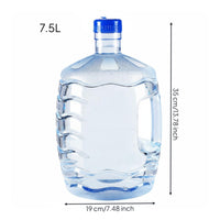 7.5 L 7.5 L Water Jug Reusable Safe Plastic Jug Clear Body