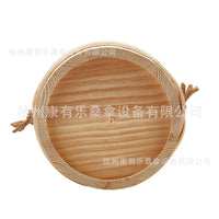 跨境双耳5L汗蒸房桑拿桶带绳子家用桑拿房盛水木桶澡堂浇水工具