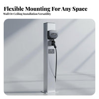 Electric Vehicle Charger Cord Retractor Sturdy-Duty Automatic Cord Reel Stumble Hazard Reduction Easy Installation for Outdoor