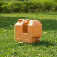 Portable Water Tank with Pump Bottle Heavy-Duty Outdoor Water Carrier with Tube Leakproof Jerrycan for Journeyers, Camping