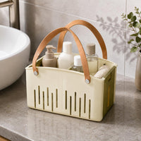Foldable Storage Basket Collapsible Rectangular Plastic Basket Space-Saving