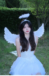 Halloween Children Adult Angel Wings Feather Wings Prop Stage Costume Accessory