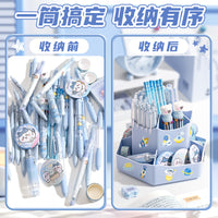 Rotating Pencil Holder, Large Capacity, High Appearance, Student Desktop Multi-Functional Storage Box, Double-Layer 360-Degree Rotating Creative Style