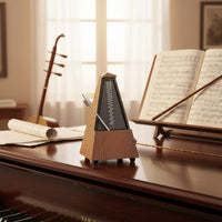 Pyramid Metronome Metal Movement Mechanical Metronome Stable Base Instrument Rhythm Meter for Exam Training