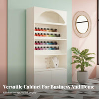 Cosmetic Display Cabinet Large Capacity Cosmetic Display Shelf Sturdy Construction Beauty Salon Storage Rack for Retailers, Homeowners, Spa, Showroom