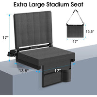 Stadium Seat Cushion Portable Folding Beach Chair with Backrest