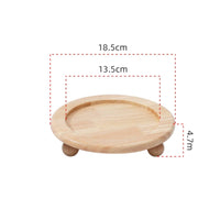Wooden Pet Bowl Stand Rounded Top Feeding Table Polished Surface