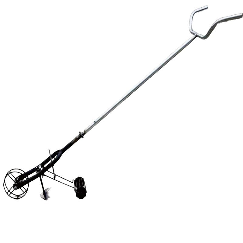 Wheeled Push Hoe with Quick Soil Loosening, Multi-functional Hand Tool