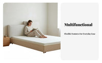 Minimalist Aesthetic and aesthetic Upholstered cumulusinspiredShaped Panel Irregular Shape Headboard Minimalist visual appeal Bed rearrest Soft & Comfortable for Interior Decorators, Renters, homeowners, Home Decor, Guest Room, Apartment Living
