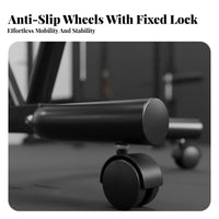 Easy Mobility Dumbbell Rack with Wheels Locking Casters Dumbbell Rack Stand Space-Saving Home Gym Storage Organizer Large Capacity