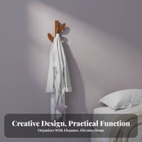 foliageDesign Hook Bar Space-Saving Wall-Mounted Rack Decorative for Living Room