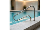Stainless Steel Pool Handrail Pool Handrail with Mounting Bases Rustproof Grab Rail for Swimmers, Elderly, Spa
