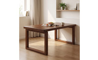 Minimalist Solid Wood Dining Table Simple Rectangular Dining Table Natural Furniture Long-Lasting for Home Office