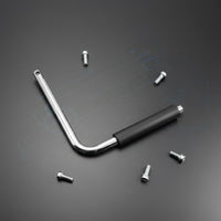 Chassis Play Tool Anti-Slip Handle Wheel Axle Assessment Lever Angled Metal Shaft Control Arm Separator Tool for Mechanics, Workshop