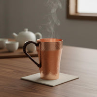Thick Copper Drinking Cup Handcrafted Drinkware Vintage Style Drink Container for Restaurant