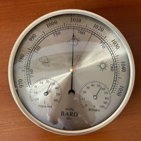 180mm镶嵌式大气压计湿度计华氏温度计表同规款不同功能直径蓝色