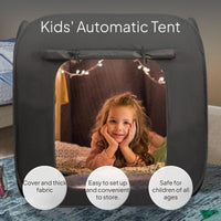 Blackout Sensory Tent Portable Blackout Quick-Setup Tent Easy Storage Spring-up up Playhouse for Kids, Young Children
