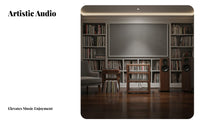 Black Walnut Audio Stand Ventilated Design Solid Wood High-Fidelity Rack Stable and Non-Shaking Wooden Audio Component Shelf for Audiophiles