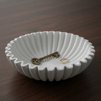 Decorative Bowl with Edges Stone-Like Bowl Textured Table Decor for Home Stylists, Clean-Liners, Entryway, Kitchen Counter