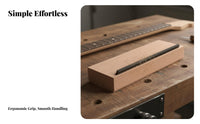 Precise Grinding Guitar Fret Beveling File Long-Lasting Wood Handle Fret Beveling File Comfortable Grip for DIY Hobbyists, Repair Shop