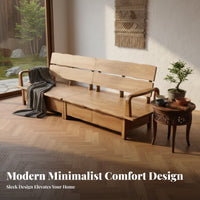 Wooden Corner Sofa with Drawers Built-in Storage Living Room Furniture bi-seasonalSeason Use Sectional Couch for Apartment Dwellers, Homeowners, Lounge Area