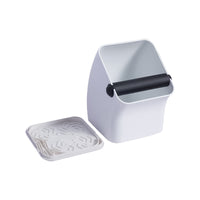 Square Anti-Slip Knock Box for Espresso Coffee, ABS, Thickened