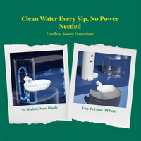 Large filtered pet water dispenser