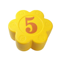 Raised Flower Stepping Stone Molded Plastic Stepping Stone Compact Sensory Play Toy Lightweight for Children, Obstacle Courses