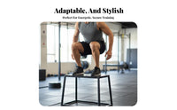 Progressive Height Plyometric Jump Box Stackable Plyometric Box Space-Saving Design Fitness Equipment Non-Slip Surface for Gym-Goers, Professionals, Beginners, Strength Conditioning
