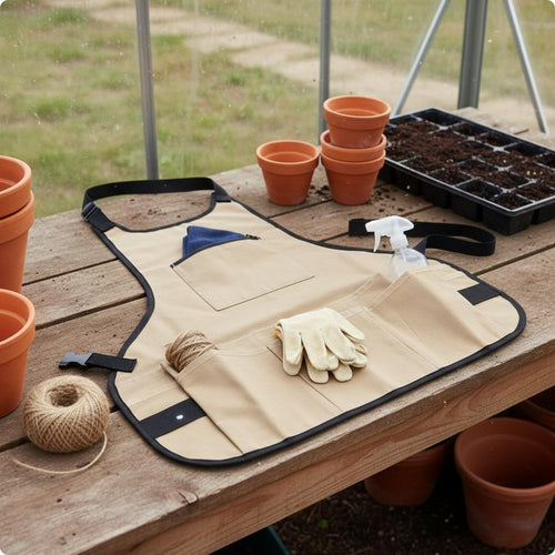 Gardening Tool Apron Waterproof Gardening Apron Oxford Cloth for Garage, Workers